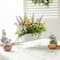 Glitzhome® 12.5" Easter Carrot Metal Wagon Centerpiece